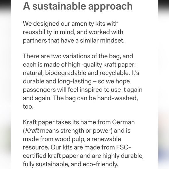 Two new Icelandair amenity kits (made from Kraft paper) & full contents - Picture 8 of 9